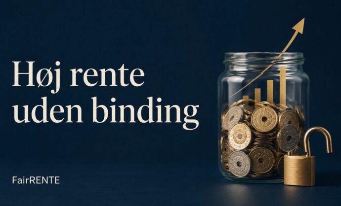 Opsparing med høj rente uden binding – FairRENTE som alternativ til bankindlån.