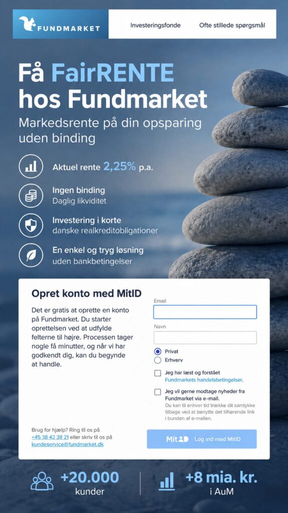 FairRENTE hos Fundmarket | 2,25% uden binding