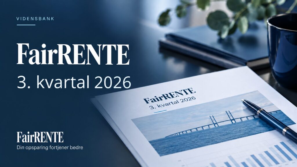 FairRENTE kvartalsrapport for 3. kvartal 2026 – udvikling i afkast, obligationsmarkedet og renteudsigter.